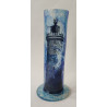 Décoration Phare en Verre – Bleu Foncé & Clair | Pièce Artisanale