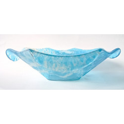 Saladier / coupe à fruit - verre artisanale