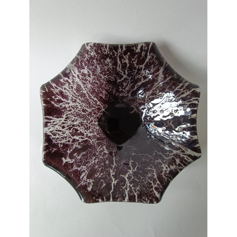 Saladier / coupe à fruit - verre artisanale