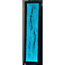 Tableau mural artisanal en verre – Décoration lumineuse à LED