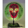 Lampe ronde en verre LED – Design unique et artisanal