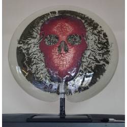 Lampe ronde en verre LED – Design unique et artisanal