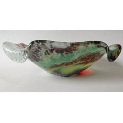 Saladier / coupe à fruit - verre artisanale