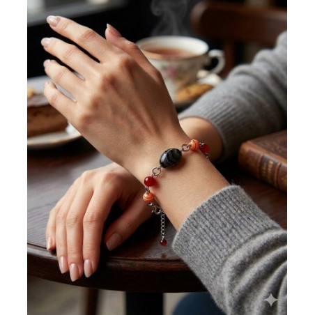 Bracelet Perles de Murano Uniques | Fait Main & Acier Inox