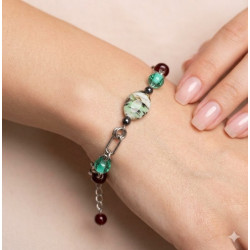 Bracelet Perles de Murano Uniques | Fait Main & Acier Inox