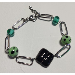 Bracelet Perles de Murano Uniques | Fait Main & Acier Inox