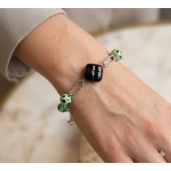 Bracelet Perles de Murano Uniques | Fait Main & Acier Inox