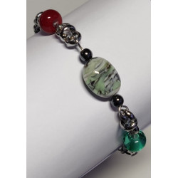Bracelet Perles de Murano Uniques | Fait Main & Acier Inox