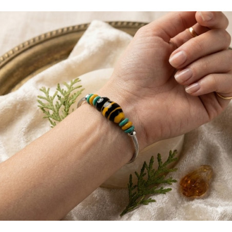 Bracelet Perles de Murano Uniques | Fait Main & Acier Inox