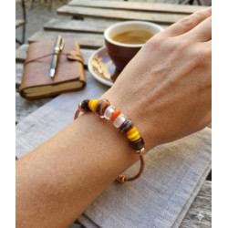 Bracelet Perles de Murano Uniques | Fait Main & Acier Inox