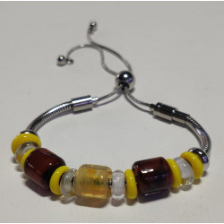 Bracelet Perles de Murano Uniques | Fait Main & Acier Inox