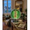 Lampe ronde en verre LED – Design unique et artisanal
