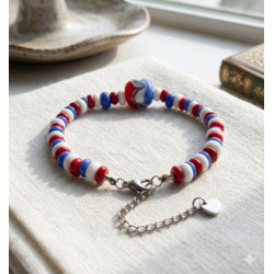 Bracelet Perles de Murano Uniques | Fait Main & Acier Inox