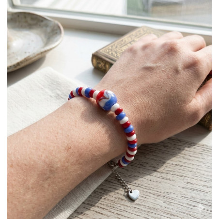 Bracelet Perles de Murano Uniques | Fait Main & Acier Inox