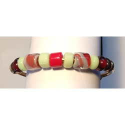 Bracelet Perles de Pirex Uniques | Fait Main