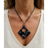 Bijou d'Exception  Collier en Verre Artisanal