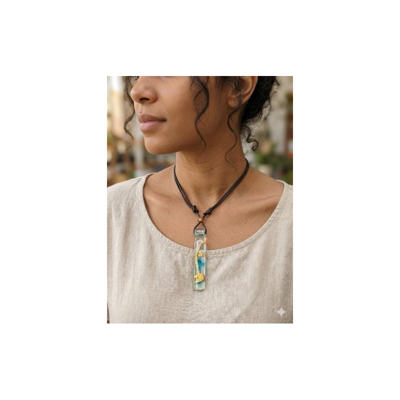 Bijou d'Exception  Collier en Verre Artisanal