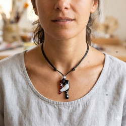 Bijou d'Exception  Collier en Verre Artisanal