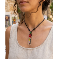 Bijou d'Exception  Collier en Verre Artisanal
