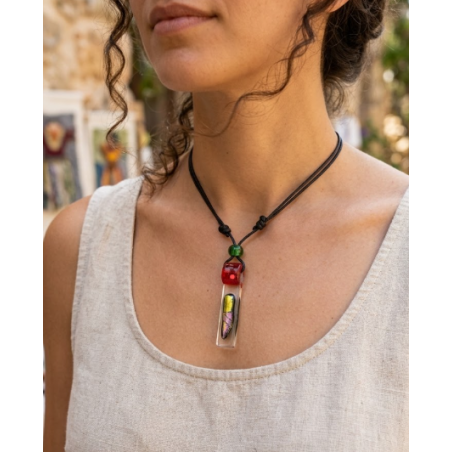 Bijou d'Exception  Collier en Verre Artisanal