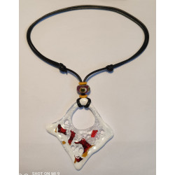 Bijou d'Exception  Collier en Verre Artisanal