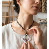 Bijou d'Exception  Collier en Verre Artisanal