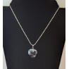 Collier en Verre Artisanal et Acier Inox