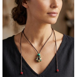Bijou d'Exception  Collier en Verre Artisanal
