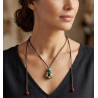 Bijou d'Exception  Collier en Verre Artisanal