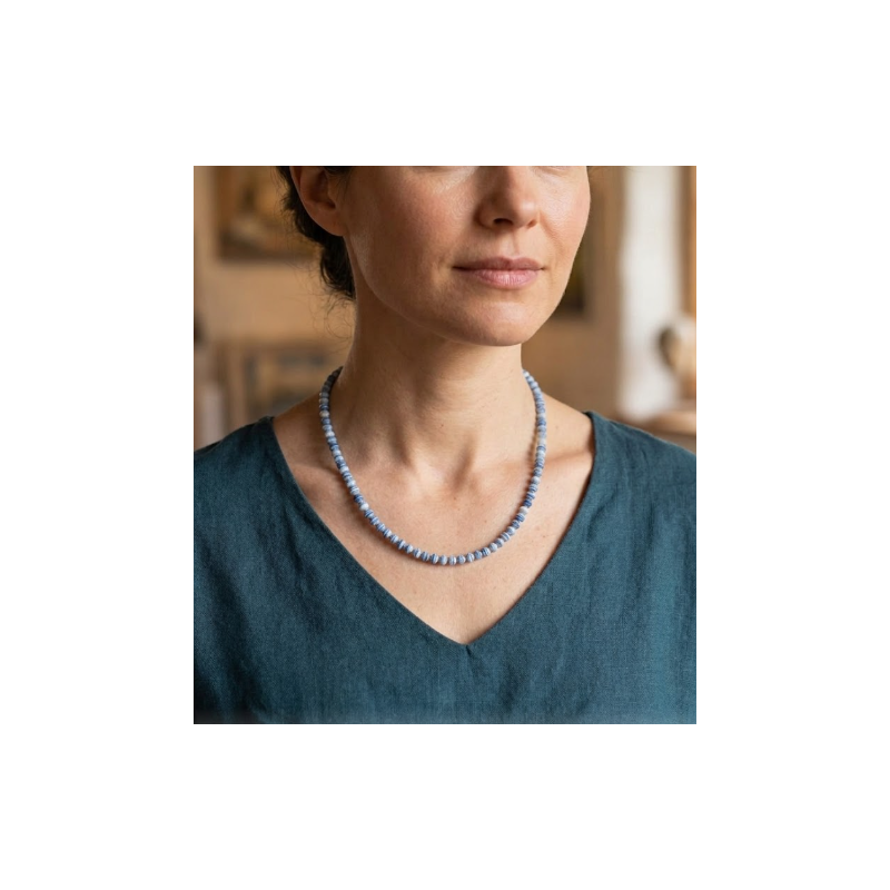 Bijou d'Exception  Collier en Verre Artisanal