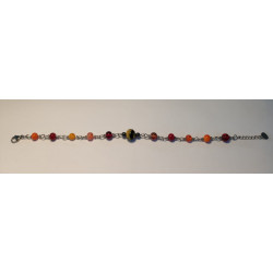 Bracelet Perles de Murano Uniques | Fait Main & Acier Inox