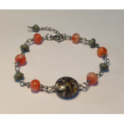 Bracelet Perles de Murano Uniques | Fait Main & Acier Inox