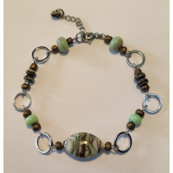 Bracelet Perles de Murano Uniques | Fait Main & Acier Inox