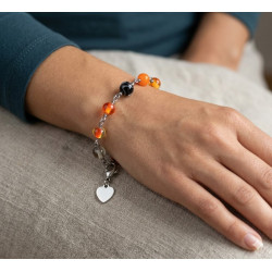 Bracelet Perles de Murano Uniques | Fait Main & Acier Inox