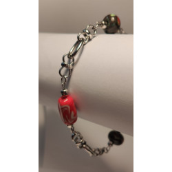 Bracelet Perles de Murano Uniques | Fait Main & Acier Inox
