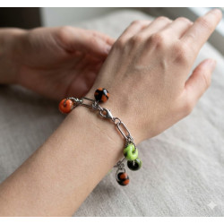 Bracelet Perles de Murano Uniques | Fait Main & Acier Inox