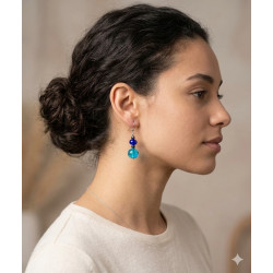 Boucle d'oreille en Perles de Murano Uniques | Fait Main