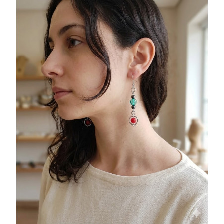 Boucle d'oreille en Perles de Murano Uniques | Fait Main