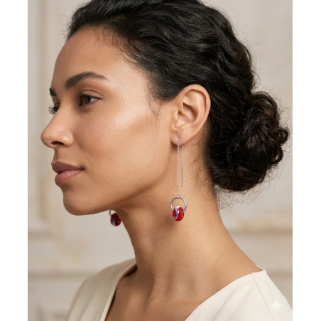 Boucle d'oreille en Perles de Murano Uniques | Fait Main