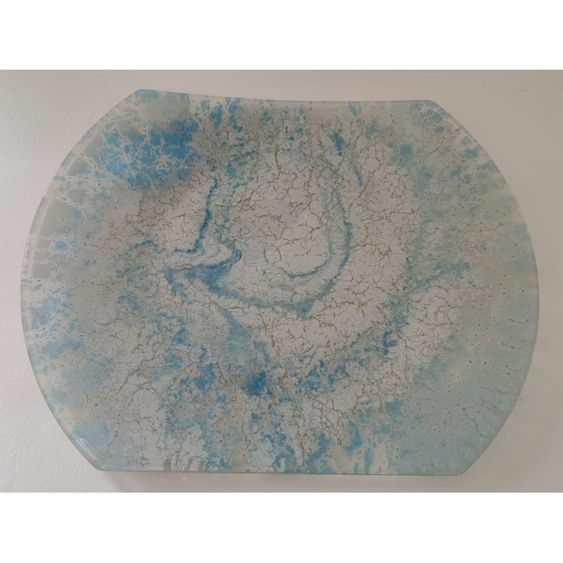 Assiette en verre artisanale – Pièce unique et personnalisable