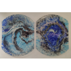 Assiette en verre artisanale – Pièce unique et personnalisable