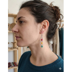 Boucle d'oreille en Perles de Murano Uniques | Fait Main