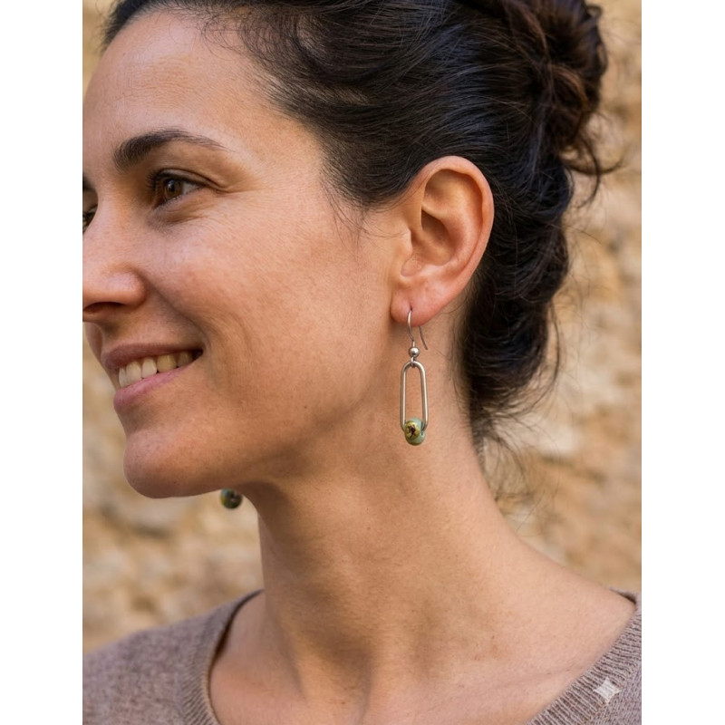 Boucle d'oreille en Perles de Murano Uniques | Fait Main