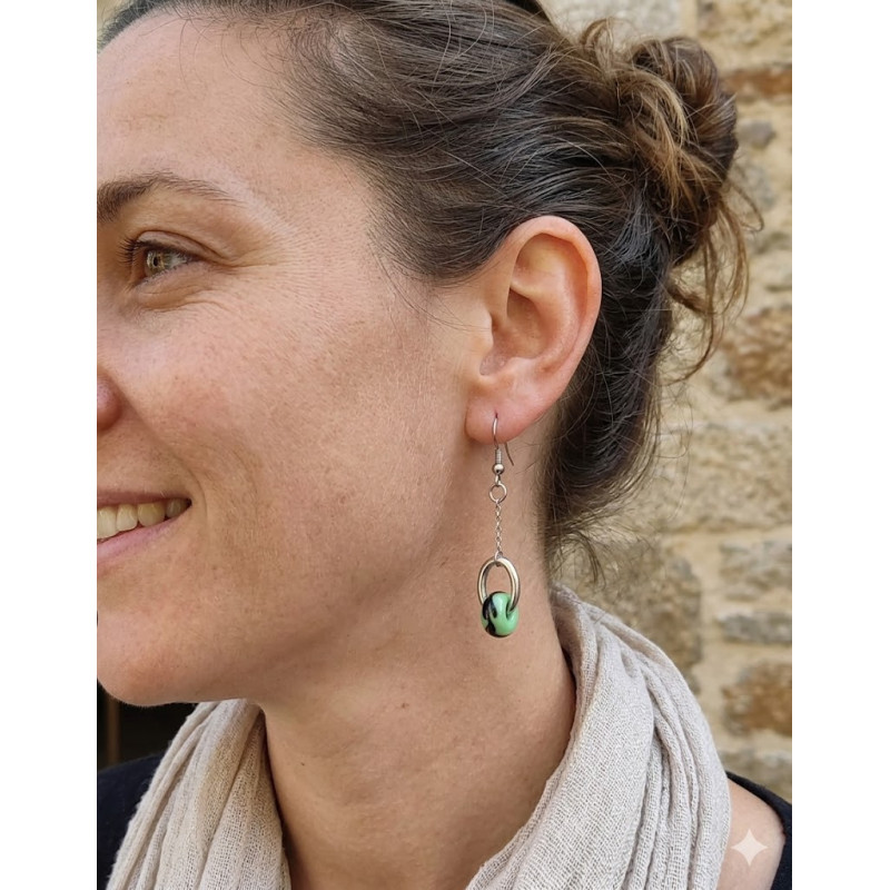 Boucle d'oreille en Perles de Murano Uniques | Fait Main