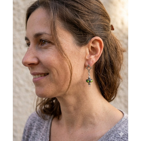 Boucle d'oreille en Perles de Murano Uniques | Fait Main