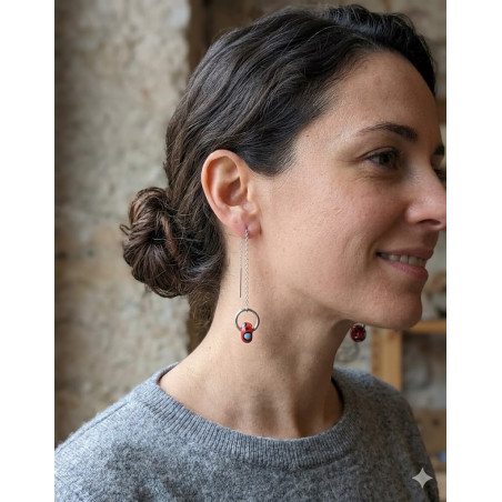 Boucle d'oreille en Perles de Murano Uniques | Fait Main