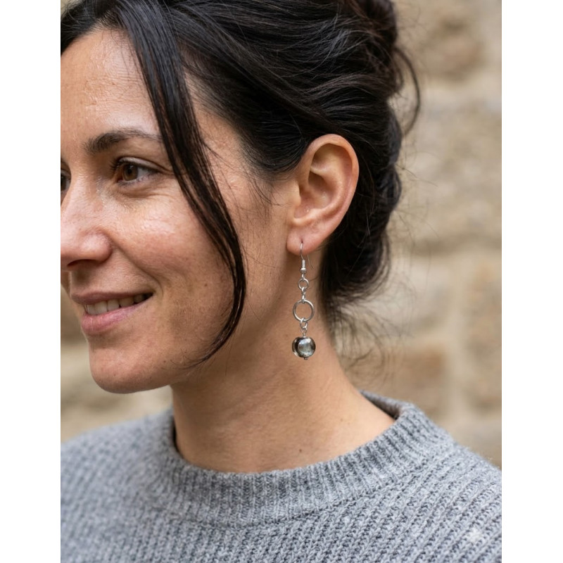 Boucle d'oreille en Perles de Murano Uniques | Fait Main