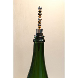Bouchon de Bouteille en Verre de Murano Artisanal au Chalumeau