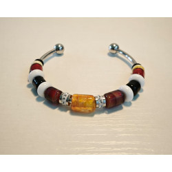 Bracelet Perles de Murano Uniques | Fait Main & Acier Inox