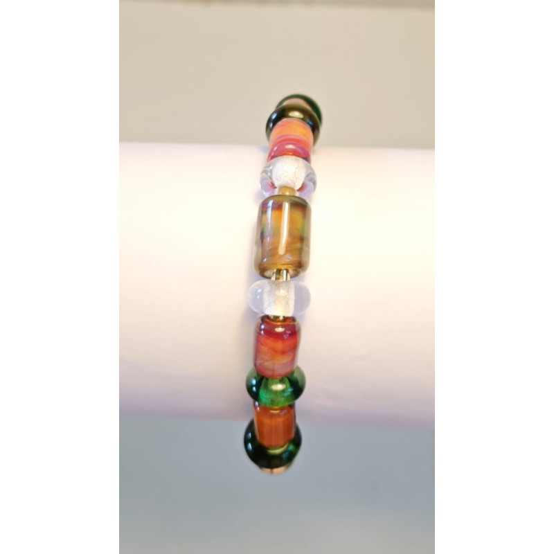 Bracelet Perles de Murano Uniques | Fait Main & Acier Inox